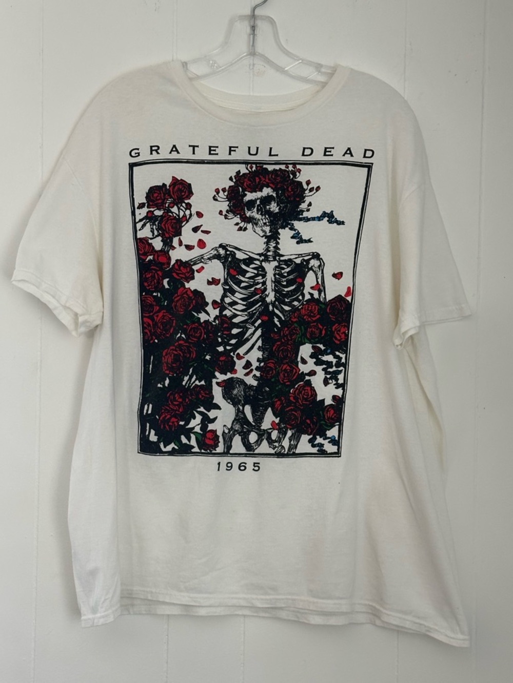 Grateful Dead 1965 Skeleton Roses T-Shirt Size XL
